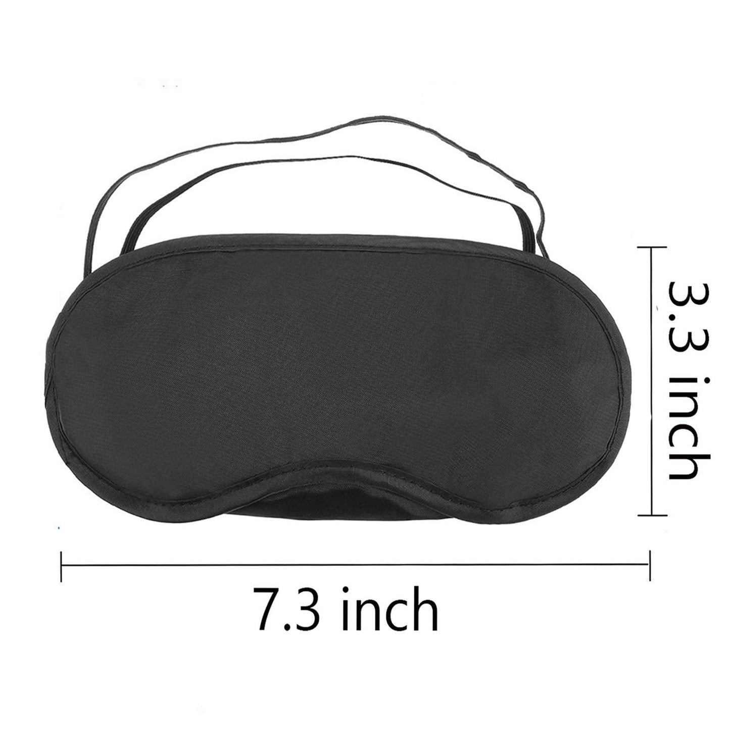 12 Pcs Eye Mask Sleep Blindfold with Nose Pad and Elastic Strap for Travel Sleep, Game Sleeping, Black