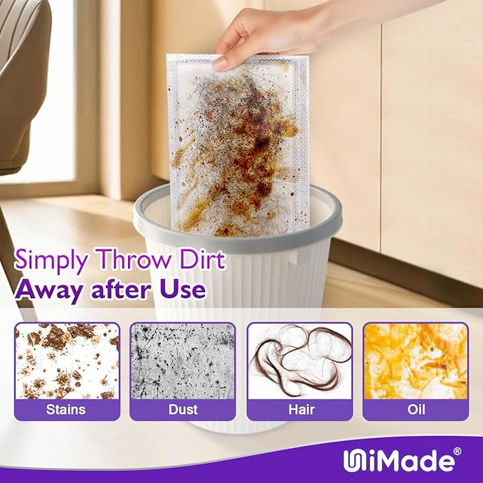 64 Count Mop Pad Refill Compatible with Swiffer WetJet, Disposable Multi-Layers Mopping Pads for All Hard Surface, Especially Hardwood Floor, Super Absorbent Spray Mopping Pad Refills
