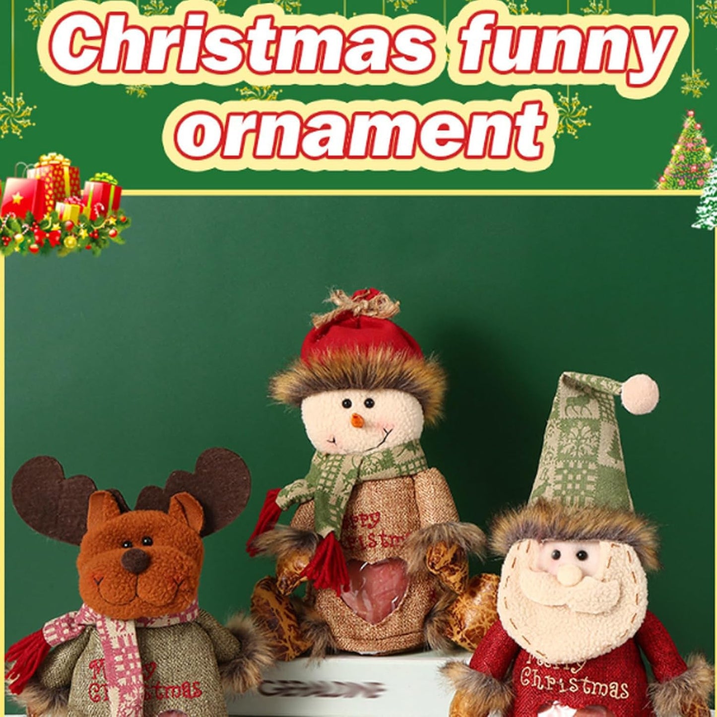 Christmas Gift Bags Zipper Design, Christmas Zipper Gift Bags, Fabric Christmass Gift Candy Bags For Party And Festival (Mix)