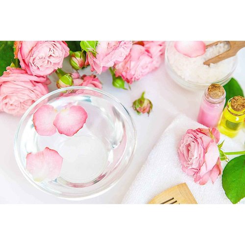Rose Hydrosol - 128 oz - 1 Gallon - Pure, Steam Distilled, All Natural, Non GMO, Alcohol Free, Bulk Hydrating Toning Cleansing Floral Water Spray Mist Toner for Face Pores Locs Hair Body - OPO
