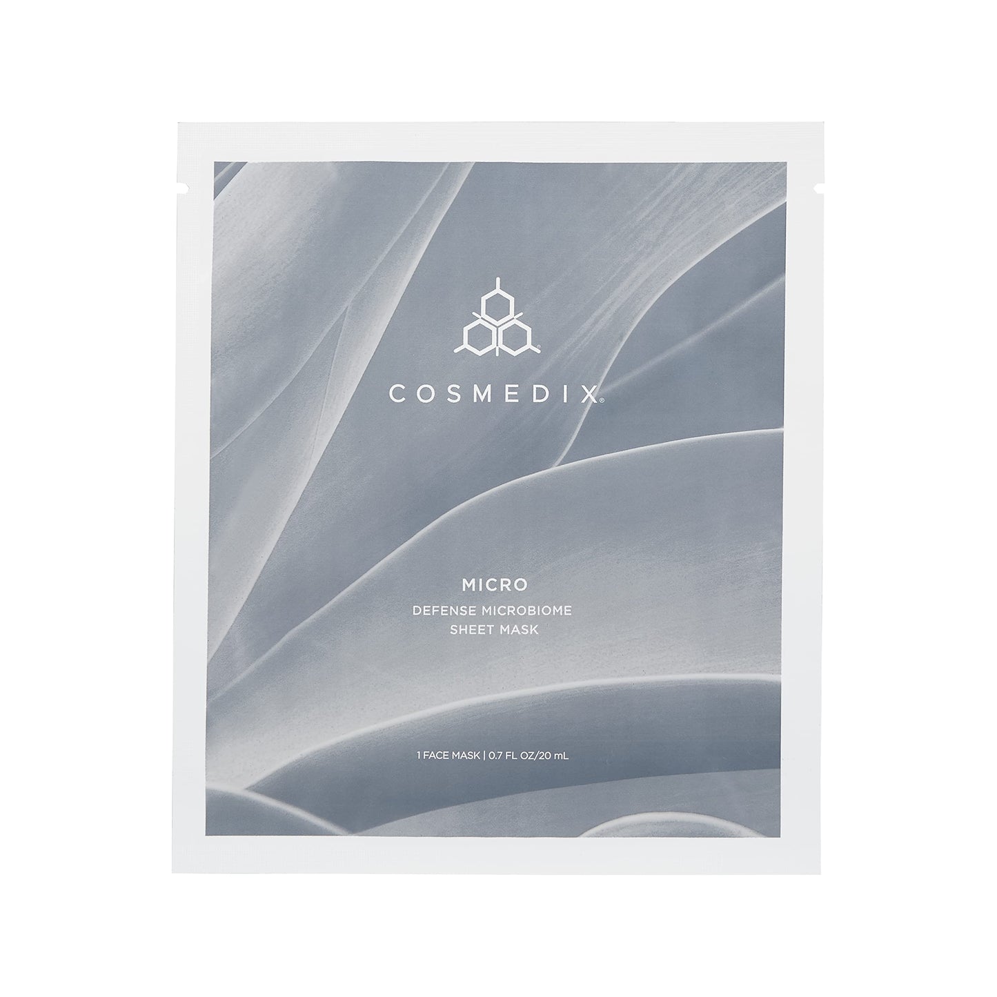 COSMEDIX Micro Defense Microbiome Peel-Off Sheet Mask, Hydrates & Quenches Dry Skin, Soothing & Redness Reducing, Cruelty & Glut