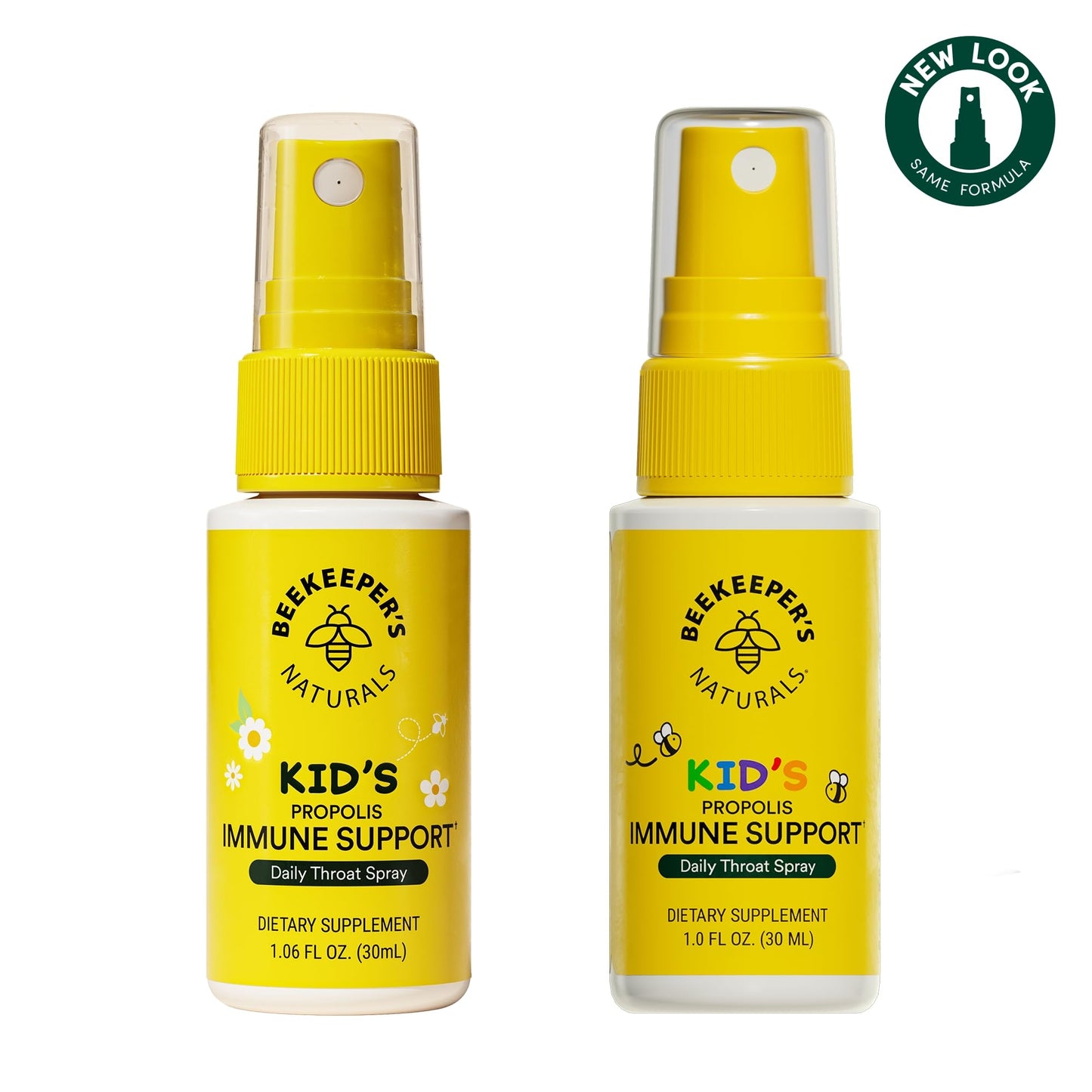 Beekeeper's Naturals Kids Propolis Throat Spray 95% Bee Propolis Extract - Natural Immune Support & Sore Throat Relief, Antioxidants & Gluten-Free, 1.06 oz (Pack of 2)