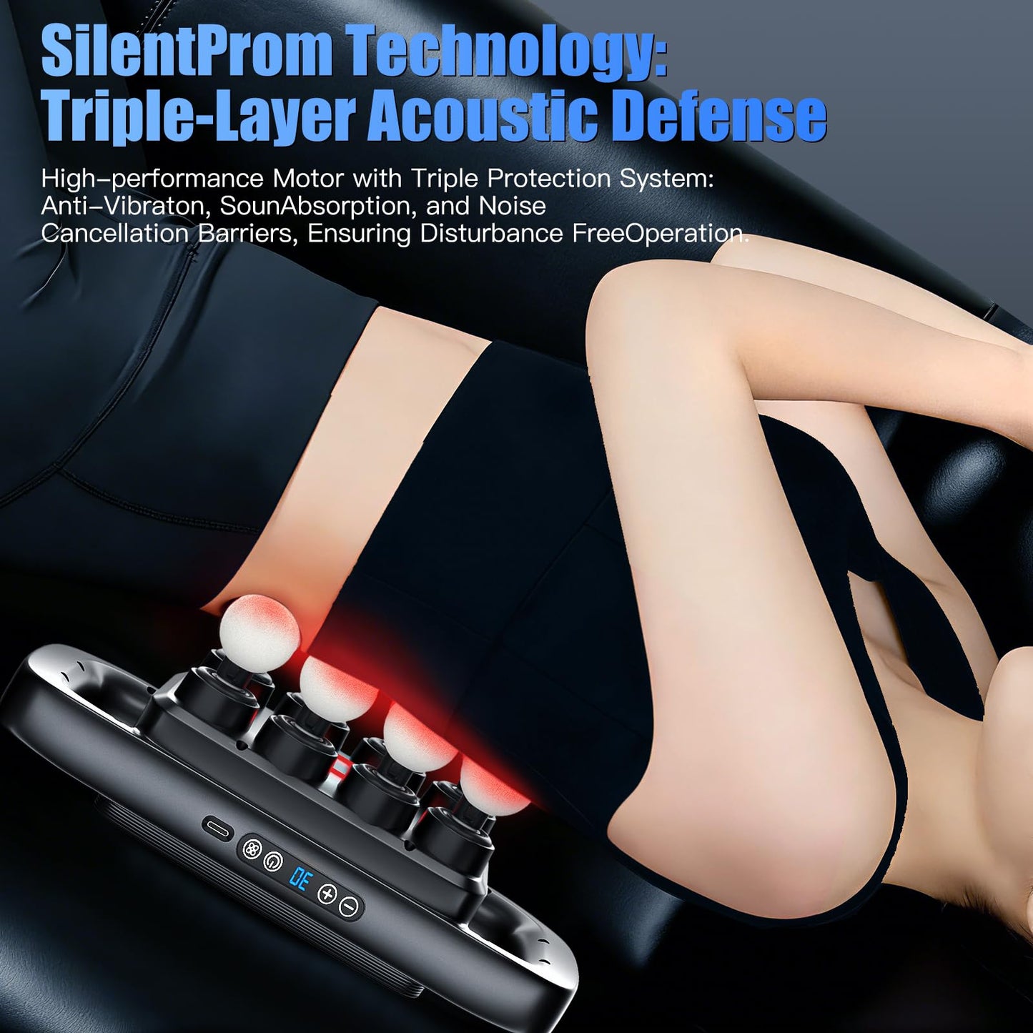 Stellamist 16 Head Massage Gun Set, Deep Tissue Percussion Massager with 3 Modes & 30 Levels, Muscle Massager Pain Relief, Percussion Massage Gun
