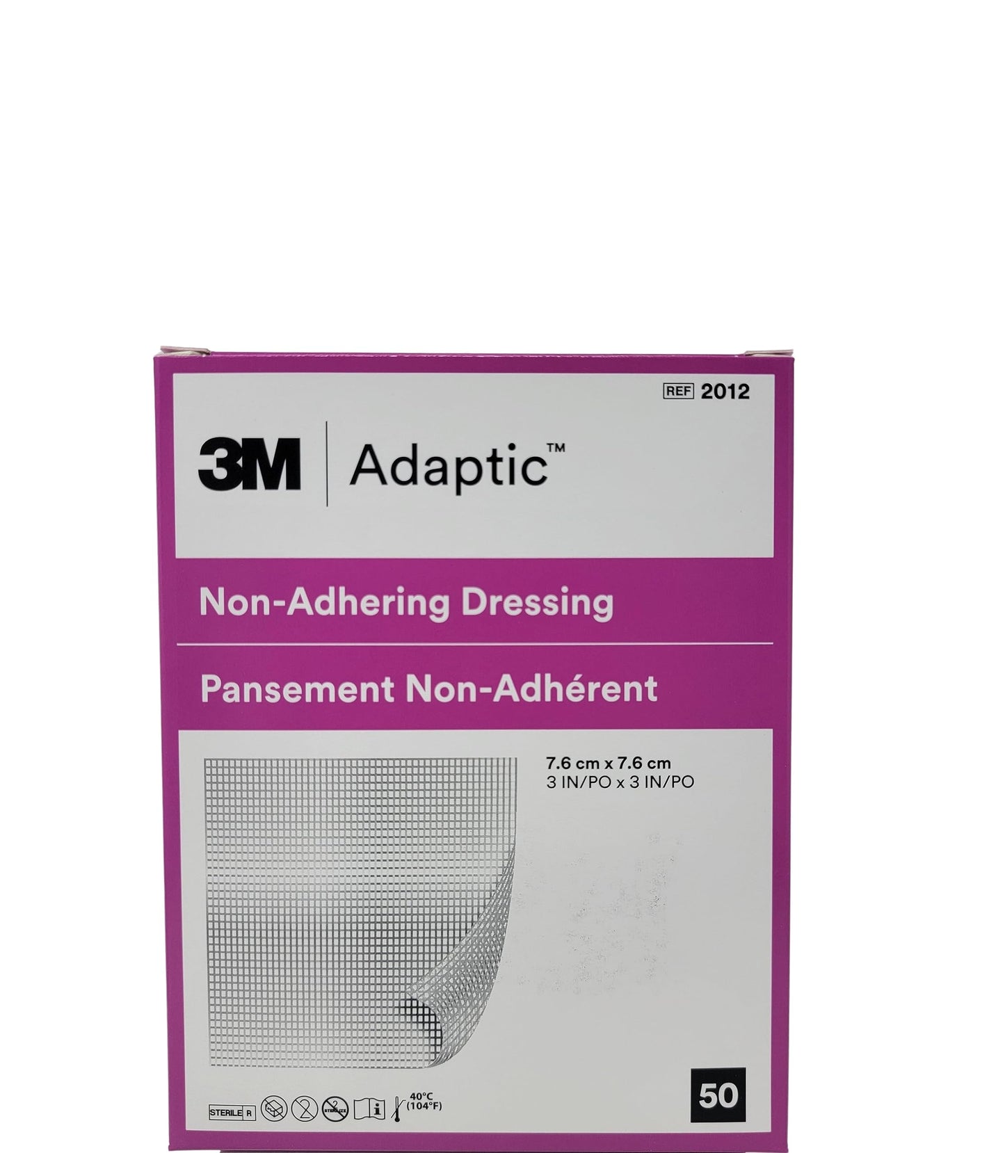 ADAPTIC Non-Adhering Dressing - Sterile 3" x 3" - 50/Bx