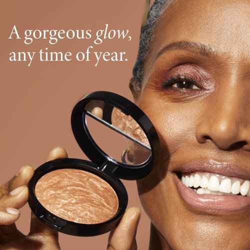 Baked Bronze-N-Brighten, Fair + Blush-n-Brighten, Pink Buttercream + Dual-Ended Blush & Bronzer Brush