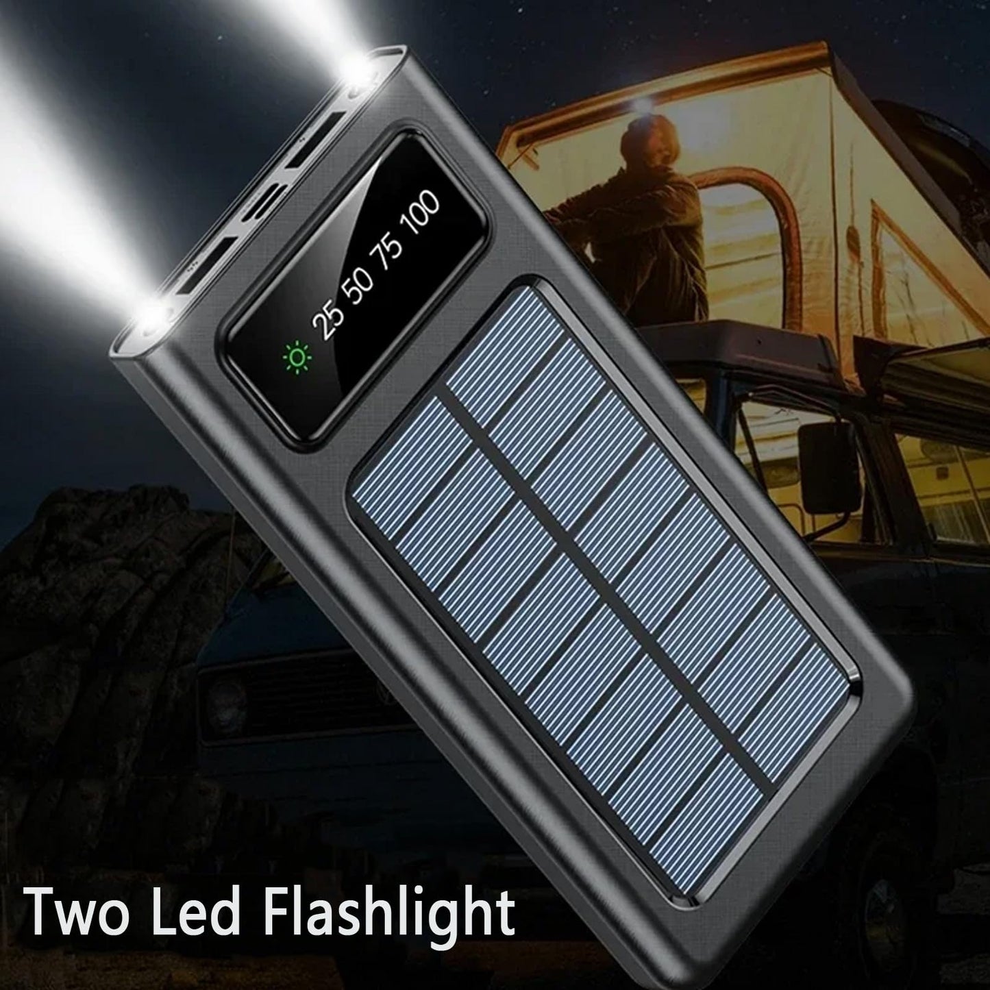 Taoxiwave Power-Bank-Solar-Charger - 20000Mah Portable Charger,Solar Power Bank,Camping External Backup Battery Pack,Fast Solar