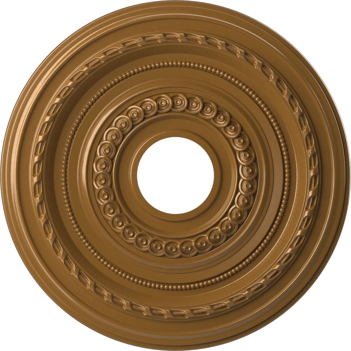 Ekena Millwork Cmp16Codvg Cole Thermoformed Pvc Ceiling Medallion (Fits Canopies Up To 4 1/2), 16Od X 3 1/2Id X 1P, Universal Ag