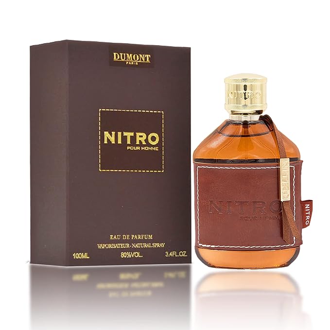 Dumont Nitro Pour Homme Eau De Parfum - Fruit, Woody, Floral Scent - 3.4 Fl Oz
