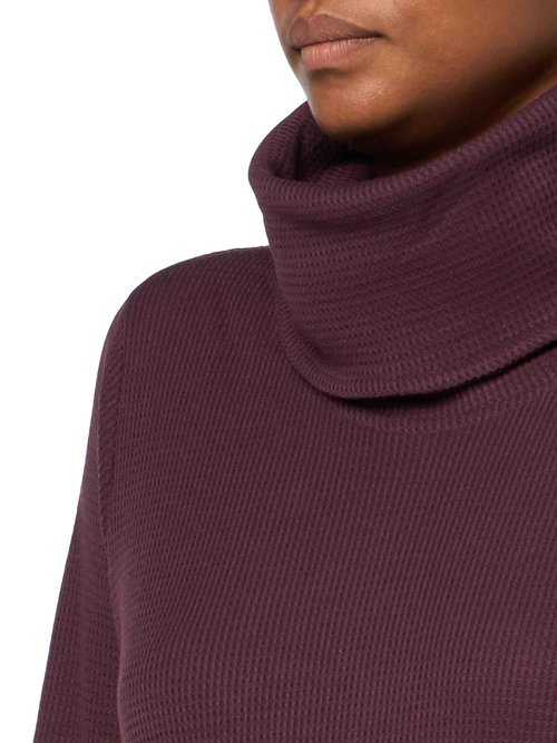 Columbia Women's Holly Hideaway Waffle Cowl Neck Pullover, Moonvista, XX-Large