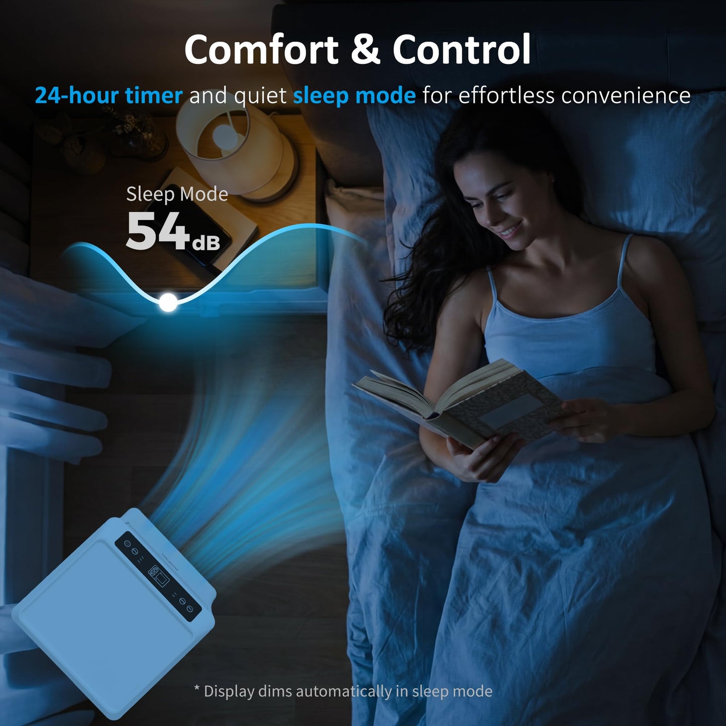 HOMCOM 10000 BTU Portable Air Conditioner for Rooms Up to 441 Sq. Ft., 4-in-1 AC Unit with Cooling Fan, Dehumidifier, Sleep Mode, Remote Control, 24H Timer, Window Installation Kit, White