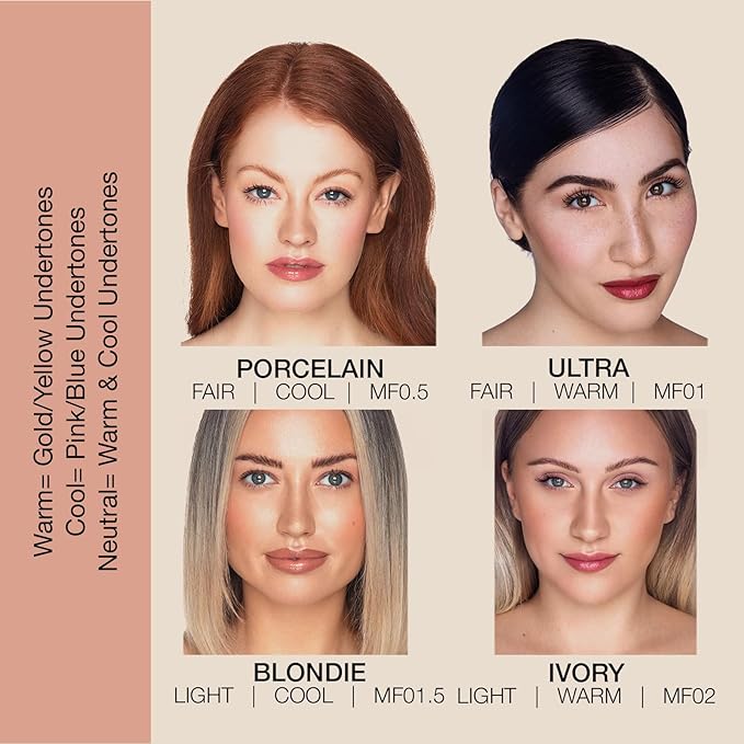 Bellapierre Mineral Foundation SPF 15 – Loose Powder Foundation, Full Coverage Mineral Makeup with Matte Finish – Vegan, Cruelty Free, Hypoallergenic, Oil & Talc Free – 0.32 oz - Ivory
