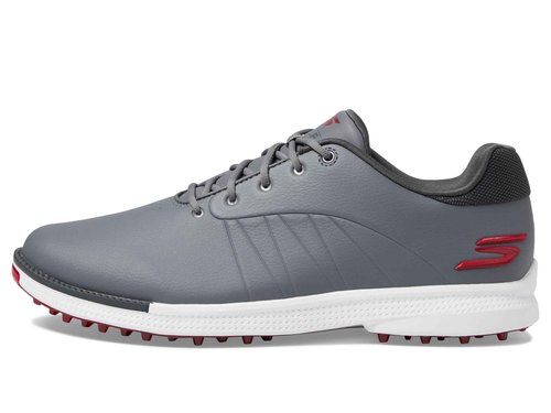 Skechers Tempo Spikeless Waterproof Lightweight Golf Shoe Gray/Red