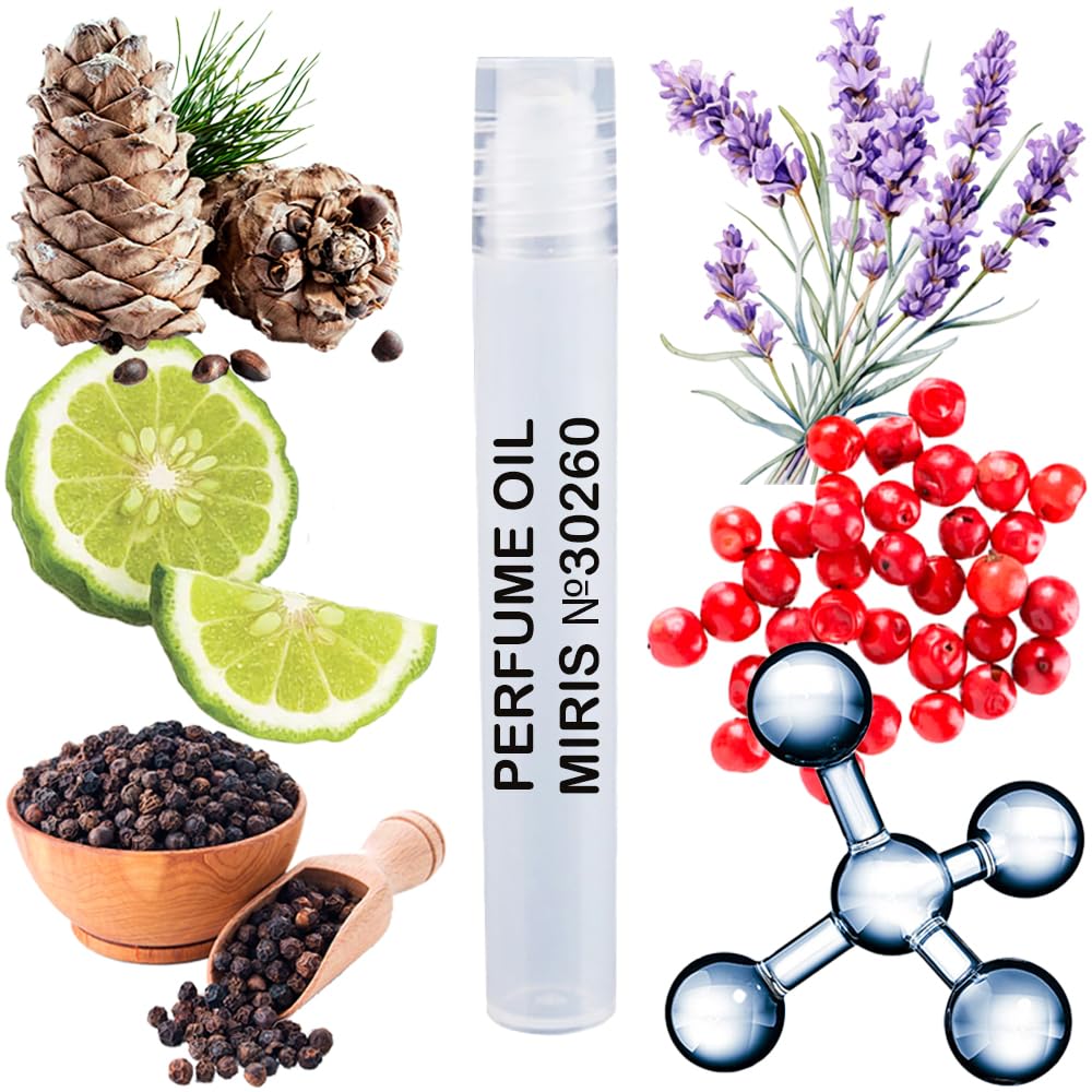 MIRIS No. 30260, Inspired by Savag. 2015, Long-Lasting Perfume Oil for Men Roll-On, Rollerball 0.34 Fl Oz / 10 ml
