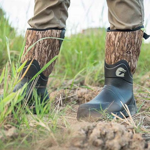Gator Waders Men's Omega Flow Hunting Durable Lightweight 14" Height Boots with Air Mesh Lining, Mossy Oak Bottomland, 12