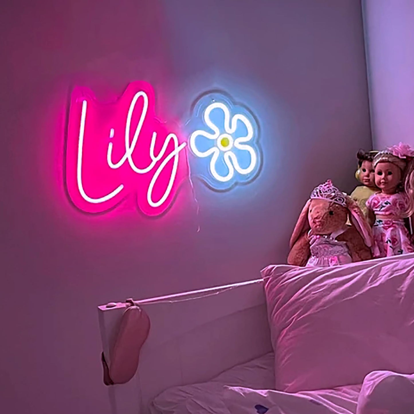 OPBYWE Custom Neon Signs, Neon Sign Customizable for Wall Decor, Custom Kids Name Sign,Personalized Neon Sign for Wedding Birthday Party Christmas Gifts