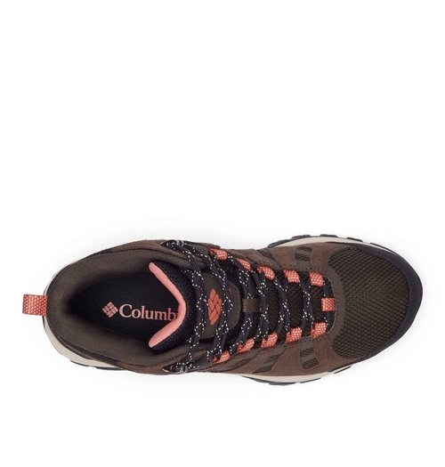 Columbia Women's Redmond III Mid Waterproof, Cordovan/Dark Coral, 8.5
