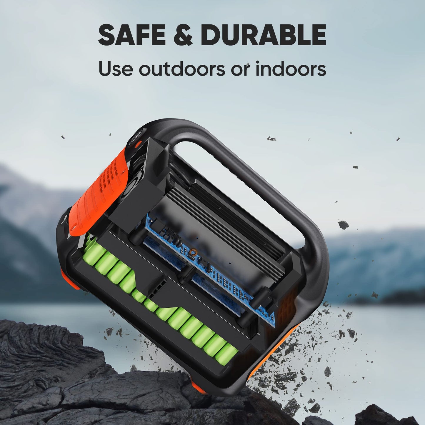 Jackery Solar Generator Explorer 500, 518Wh Portable Power Station Mobile Lithium Battery Pack With 1Xsolarsaga 100 For Rv Road