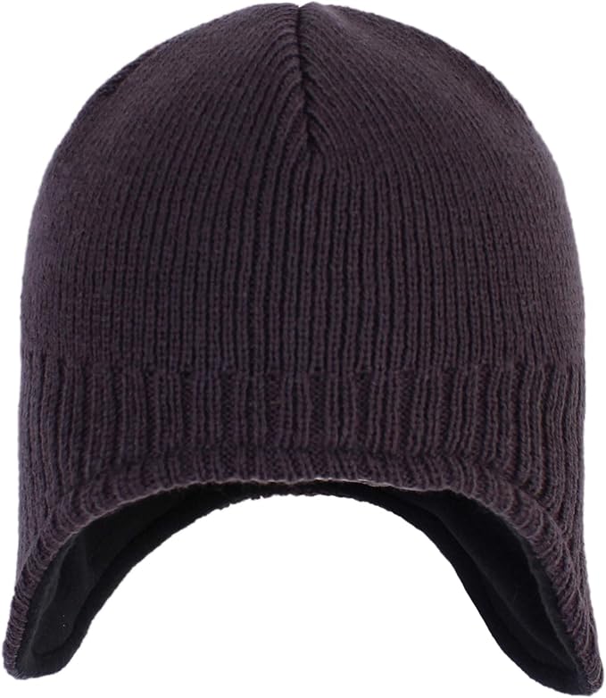 Connectyle Men's Knit Winter Hat with Ear Flaps Fleece Lined Beanie Warm Knitted Skull Cap Beanies Watch Hat
