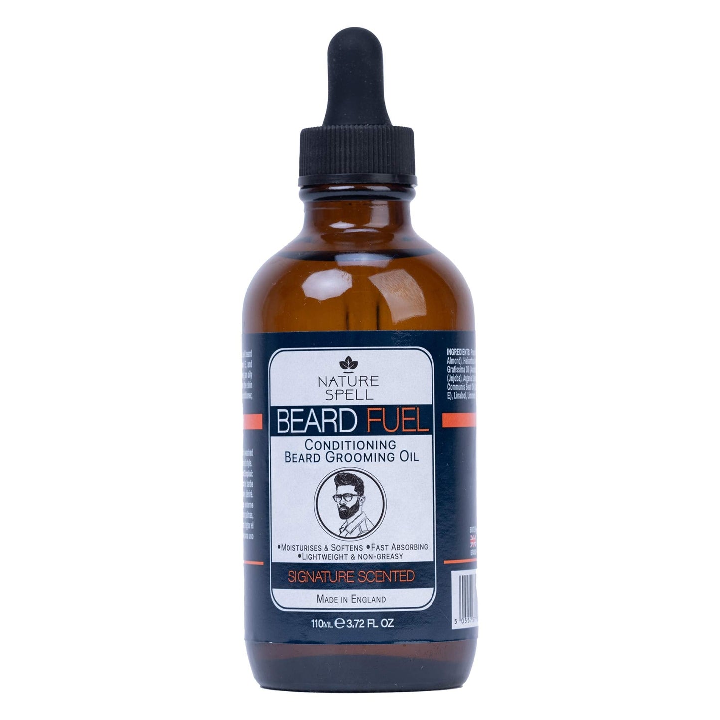 Nature Spell Beard Growth Oil for Men, Promotes Thicker, Fuller Facial Hair, With Argan, Jojoba & Castor Oils, XL 3.72 Fl Oz