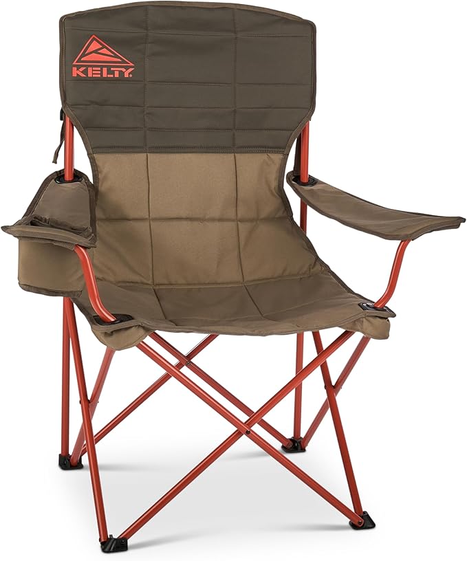 Kelty Essential Camping Chair, Folding Camp Seat for Festivals, Beach Days, Tailgating (Bungee Cord)