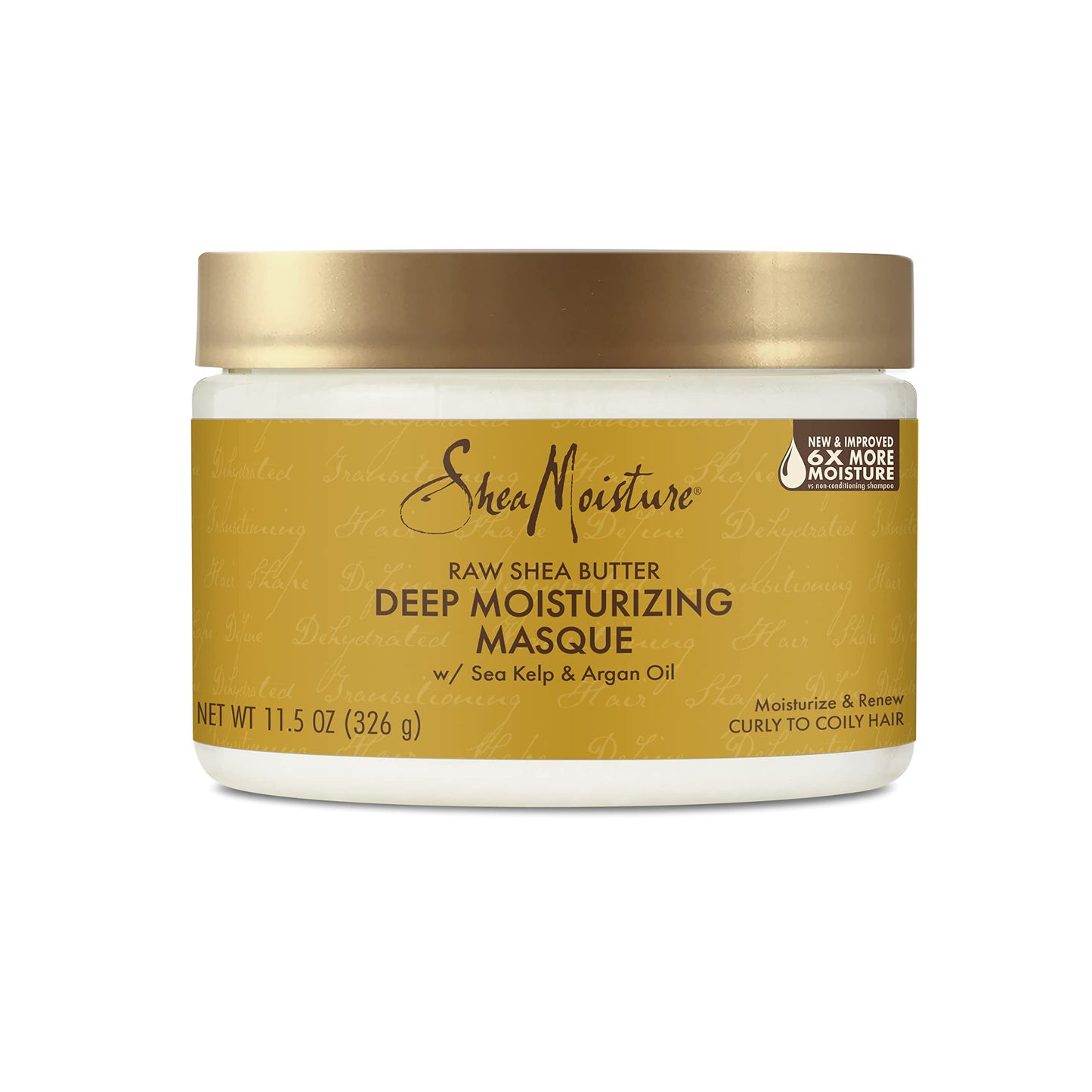 SheaMoisture Raw Shea Butter Deep Moisturizing Masque for Curly Hair - Intense Conditioning and Renewing 12 oz