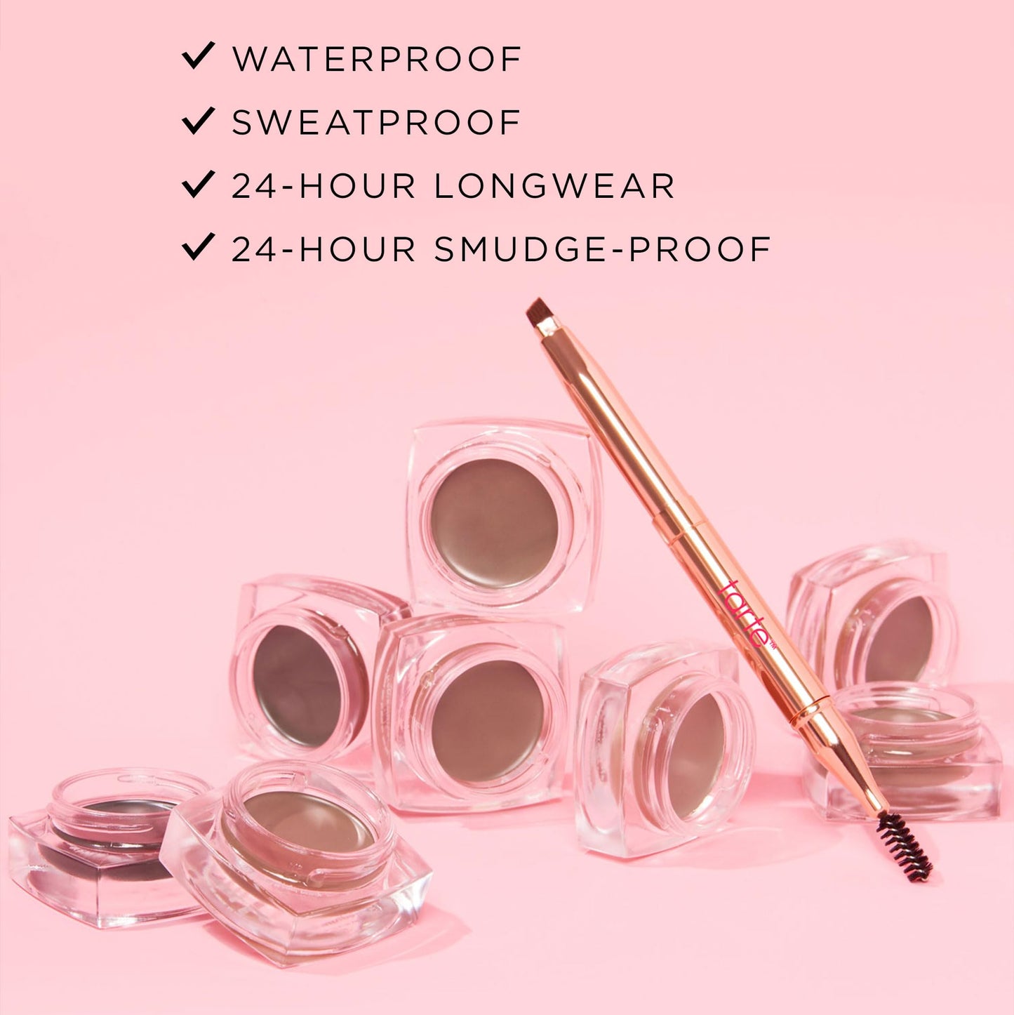 tarte big ego frameworker brow pomade - medium brown - full size