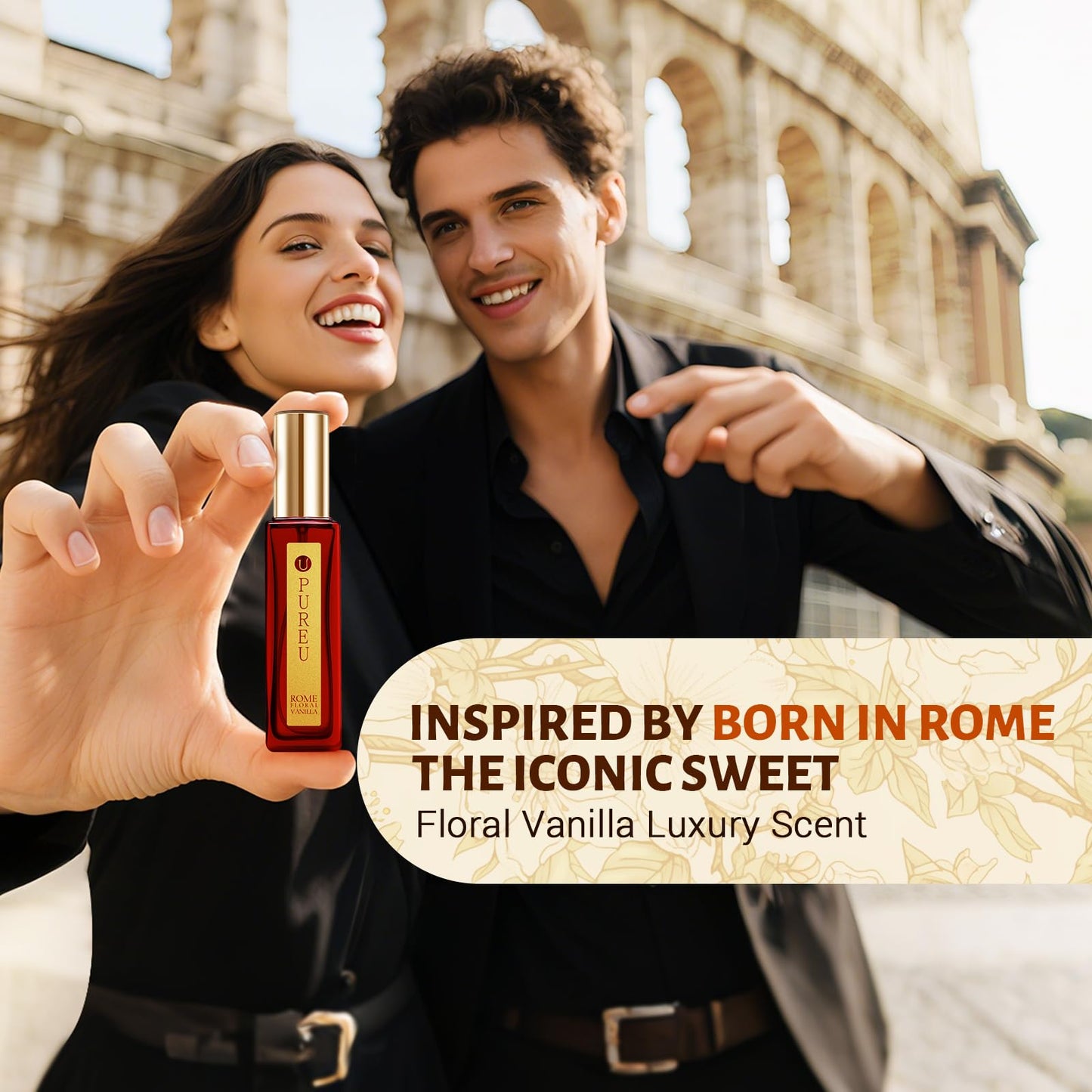 Vanilla Perfume for Women - Sweet Vanilla, Fruity, Cashmeran Wood, Jasmine Floral - Eau de Parfum Long Lasting Perfumes Travel Size Extrait de Parfum, 20ML/ 0.7 fl (Rome Perfume)