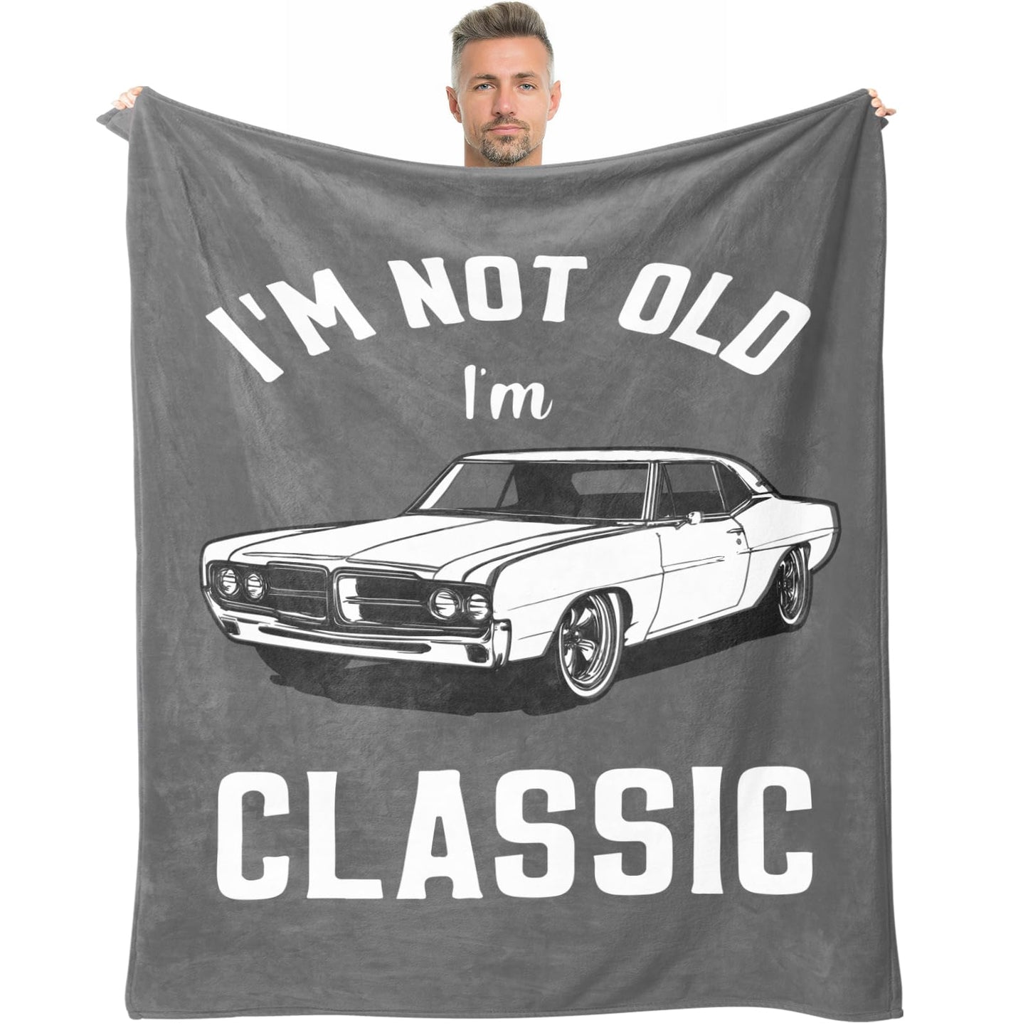 Kazdan Dad Gifts, Blanket Gifts for Men, Birthday Gifts for Dad & Grandpa, Funny Gag Gift for Him, Cool Unique Gifts for Men Who Have Everything, Great Over The Hill Gift Idea Throw Blanket 50"x60"