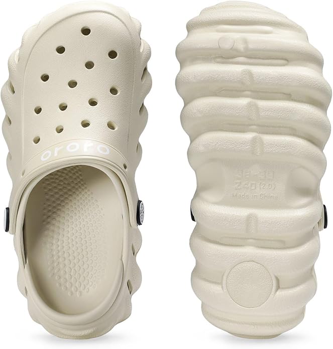 ORORO Unisex Garden Clogs, Lightweight Slip-On Shoes for Indoor Outdoor