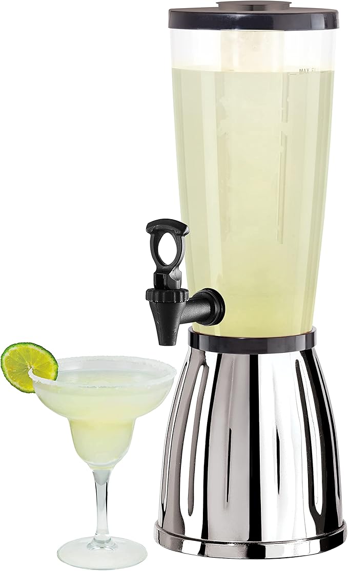 OGGI Beverage Dispenser - 3-quart / 6-Pints, Perfect for Parties, Use as Alcohol, Water, Lemonade Dispenser & More