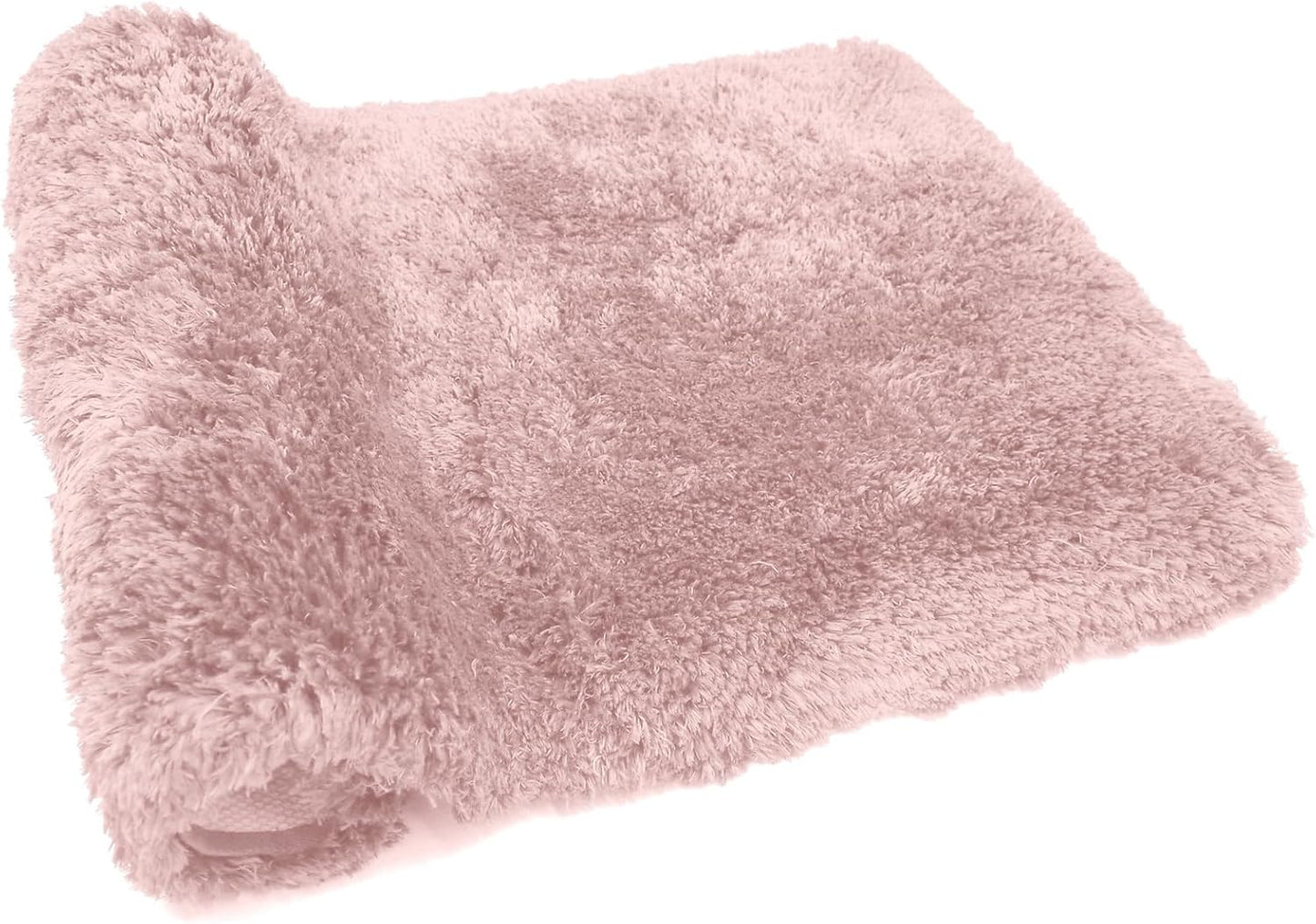 FIFU Bathroom Rugs 20" W x 32" L, Bath Mat for Bathroom, Bedroom, Laundry Room & Kitchen, Non-Slip Rubber Latex Backing, Extra Soft and Absorbent Microfiber Carpet, Machine Washable Rug, Pink