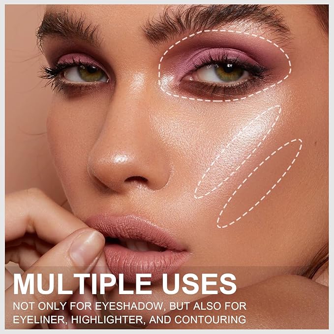 3PCS Eyeshadow Stick, Shimmer and Matte Cream Eye Shadow Brightener Sticks Eyeliner Pencil Crayon, Waterproof Long Lasting Eye Highlighter Stick Makeup (02+03+05)