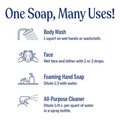 Dr. Bronner's Magic Soap Pure-Castile Liquid Soap (Rose, 1 Gallon) - Made with Organic Oils, 18-in-1 Uses: Face, Body, Hair, Laundry, Pets and Dishes, Concentrated, Vegan, Non-GMO