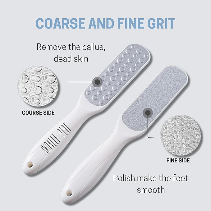 Callus Remover - Three Minutes Quick Fix- Foot File Rasp - Instant Foot Exfoliating Softener Peel Spray, Heels Callus Scrubber File - Home Spa Pedicure Treatment. Wonder Pedi