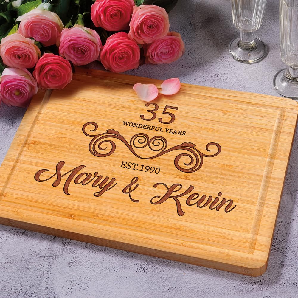 Wedding Gift for Couple 2025, Custom Cutting Boards, Couples Birthday Gifts, Romantic Valentines Gift For Wife, Anniversary, Bridal Shower, Housewarming, New Home and Engagement