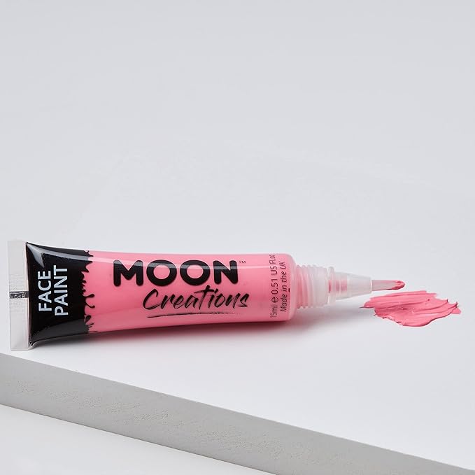 Face & Body Paint with Brush Applicator by Moon Creations - 0.50fl oz - Grey
