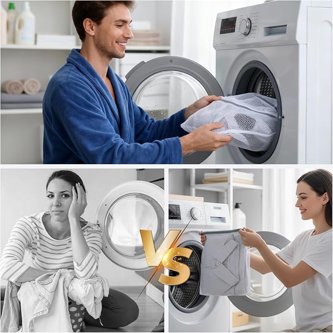 3Pcs Mesh Laundry Bags for Delicates Mini 40x30cm Small Durable Lingerie Bags for Washing Delicates Machine for Lingerie Underwear Socks Baby Clothes Travel 15.75 x 11.81 Inches