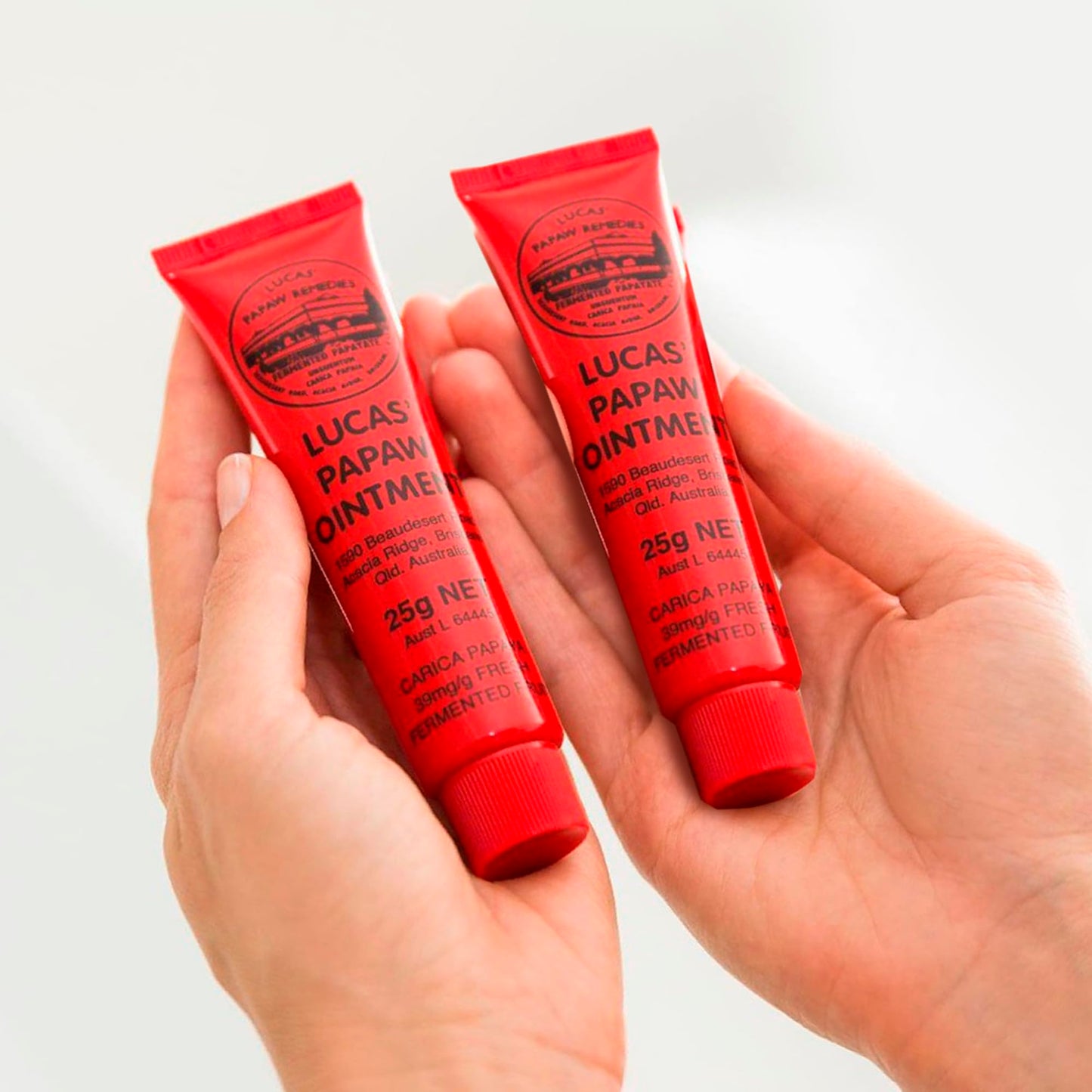 Lucas Pawpaw Lip Ointment, Lucas Pawpaw Cream, Lucas Pawpaw Ointment for Lips & Dry Skin (4x25g)