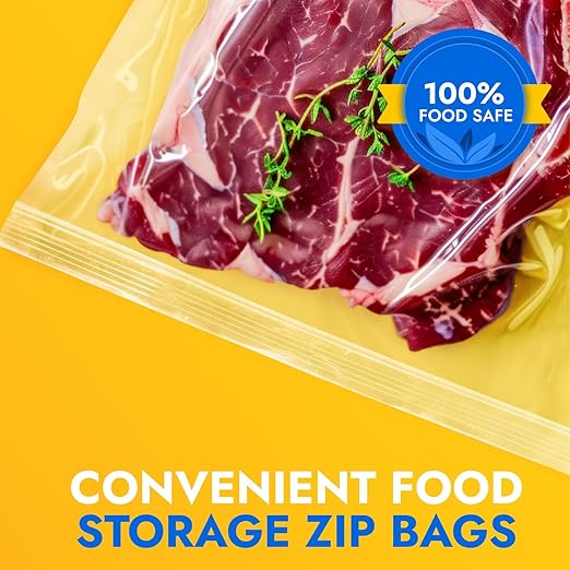 18" x 24" Extra Large Zip Seal Lock Bags, 6 Mil (Pack of 5) – Heavy-Duty Reclosable Plastic Bags – Clear, Resealable, Waterproof – For Storing and Organizing Clothes, Jewelry, and Travel