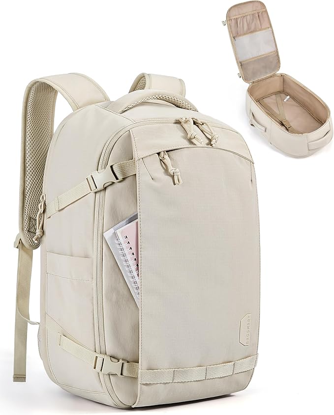 BAGSMART Travel Backpack Women, 15.6 Inch Carry On Backpack Flight Approved, TSA Approved Personal Item Travel Bag, Water ...