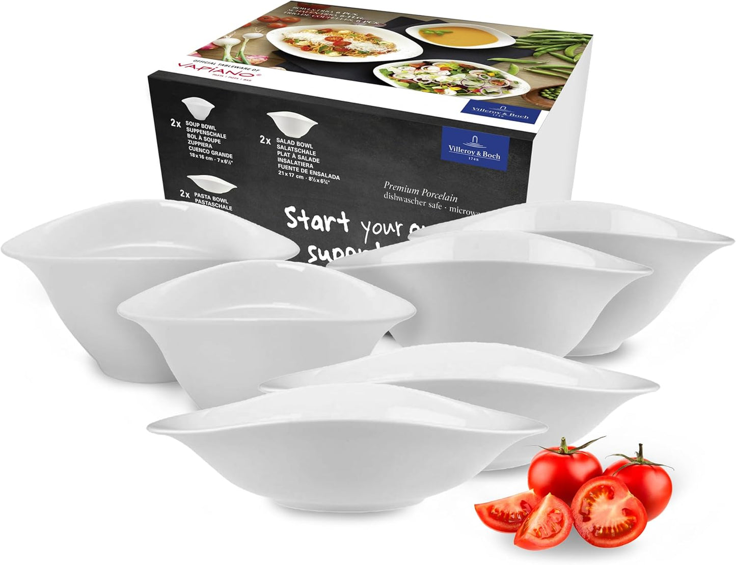Villeroy & Boch Vapiano Pasta, Salad & Soup Bowls
