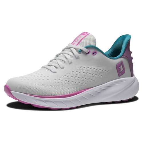 FootJoy Women's FJ Flex XP Previous Season Style Golf Shoe, Grey/Purple, 6