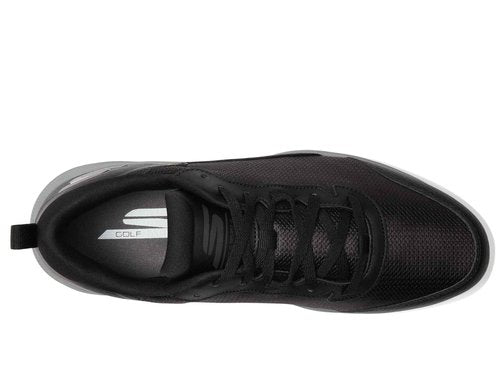 Skechers Men's Men's Torque Sport Fairway Relaxed Fit Spiked Golf Shoe, Black White, 9