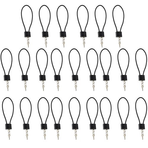lockforall Cable Gun Locks with Keys Hunting Sports- Keyed Alike 15" Cable Gun Safe Lock CA DOJ Approved for Pistols, Handguns, Rifles, and Shotguns, Home, Storage Firearm Locking and Safety