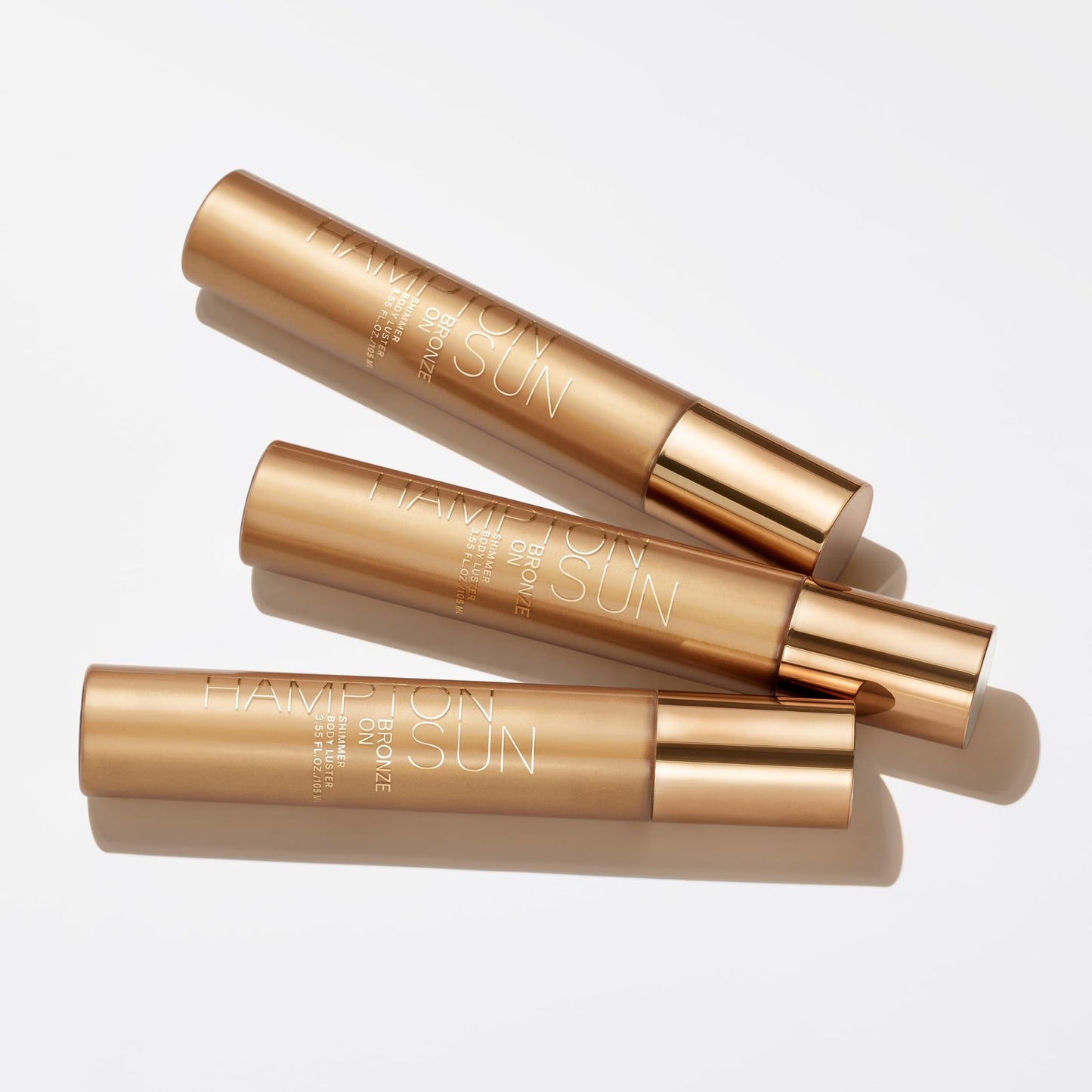 Hampton Sun Bronze-On Shimmer Body Luster | Instant Skin Perfecting Bronzing Gel  e | Smooth, Radiant Finish | Deeply Hydrating