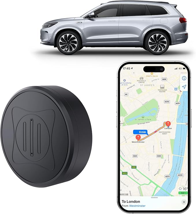 Mini GPS Tracker for Vehicles: Tracker Device for Vehicles No Subscription No Monthly Fee Car Tracker Device Hidden Magnet...