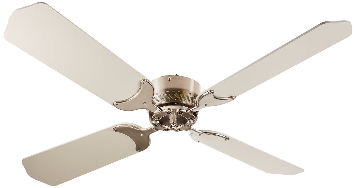 Lasalle Bristol 410Tsdc42Bnwh 12V Nickel White 42 Ceiling Fan