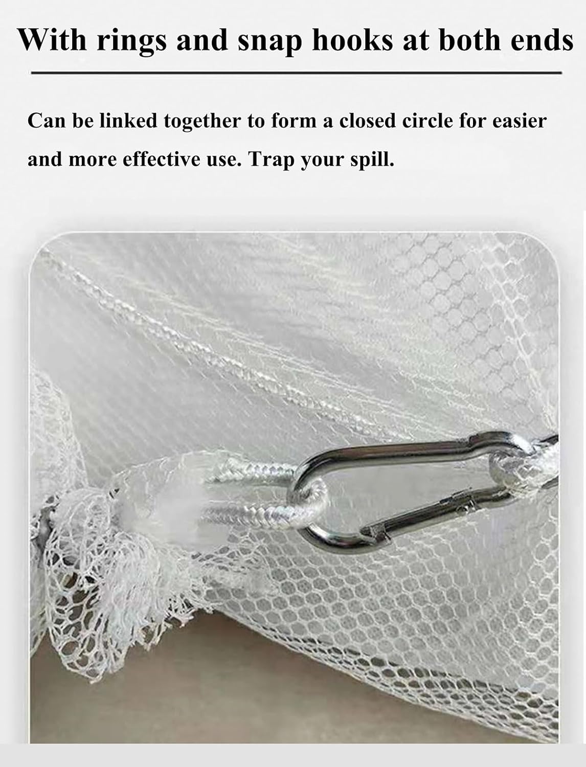 XIFENG Oil Absorbent Socks Oil Boom Soak up Oil Diesel Fuel Hydrocarbon Based Fluids, 6 Gallon (27L) Absorbency Per Sock, 5" Diameter 9.8' Length (12.7cm*3m) Clean Oil Spills(Size:Pack of 1)