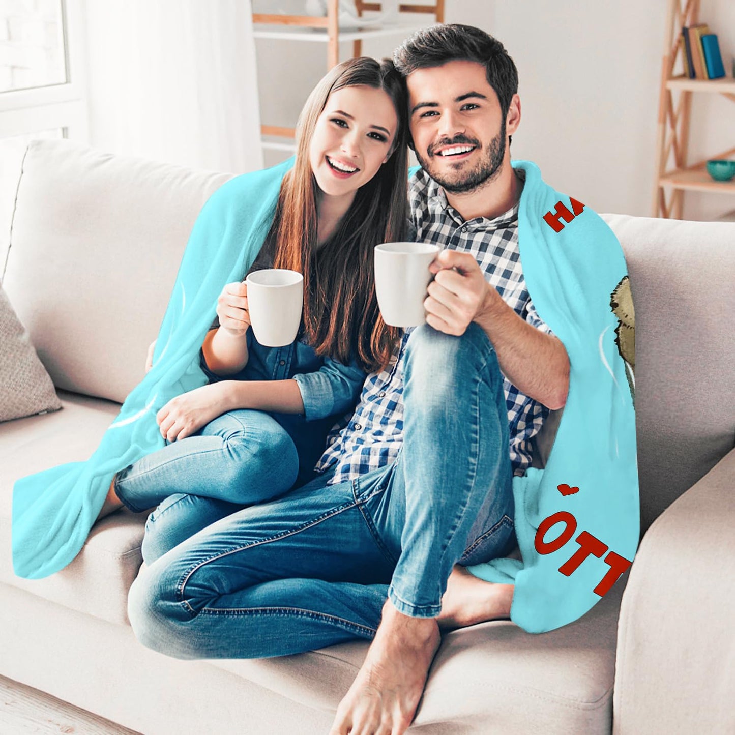 Wedding Anniversary Blanket Gifts for Women Men - Happy Anniversary Wedding Romantic Gifts for Wife Husband Boyfriend Girlfriend Couple Gifts for Him Her - I Love You Gifts - Throw Blanket 50"X60"