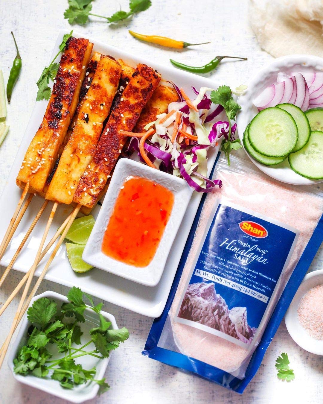Shan - Himalayan Pink Salt, 14 oz / 400g (Pack of 4), Pure Fine Salt Naturally Fortified with 84 Trace Minerals